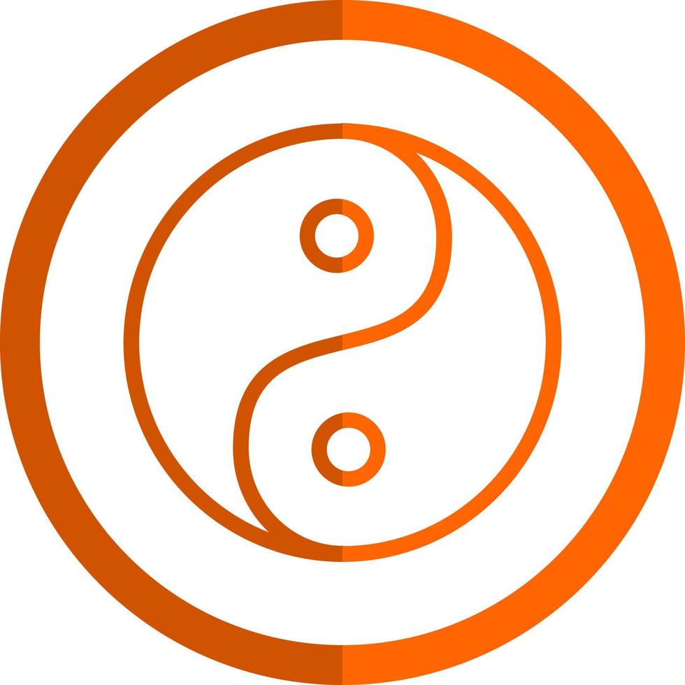 Yin Yang Vector Icon Design