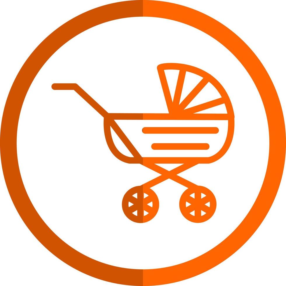 Baby Carriage Vector Icon Design