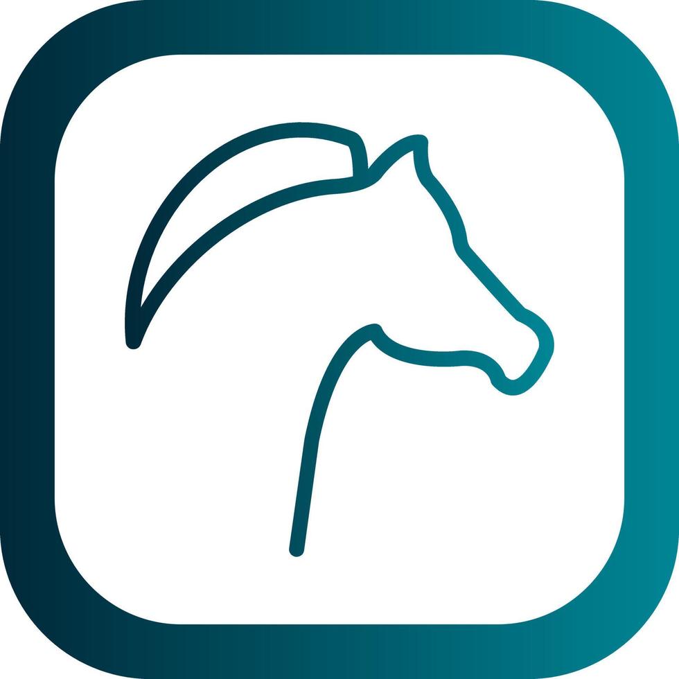Horse Head Vector Icon Design