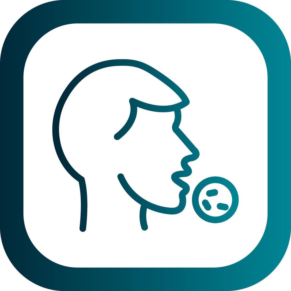 Head Side Virus Vector Icon Design