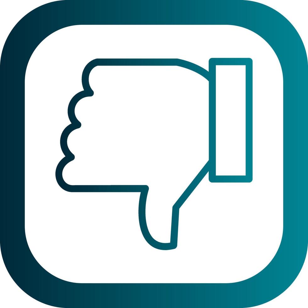 Thumbs Down Vector Icon Design