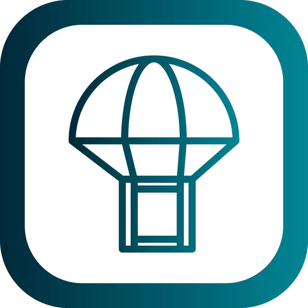 Parachute Box Vector Icon Design