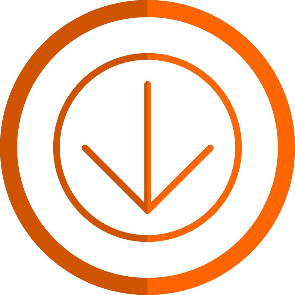 Arrow Circle Down Vector Icon Design