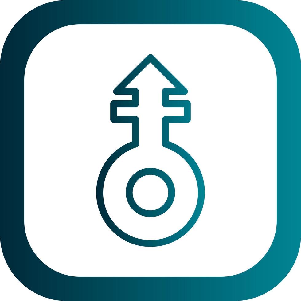 Mars Stroke V Vector Icon Design