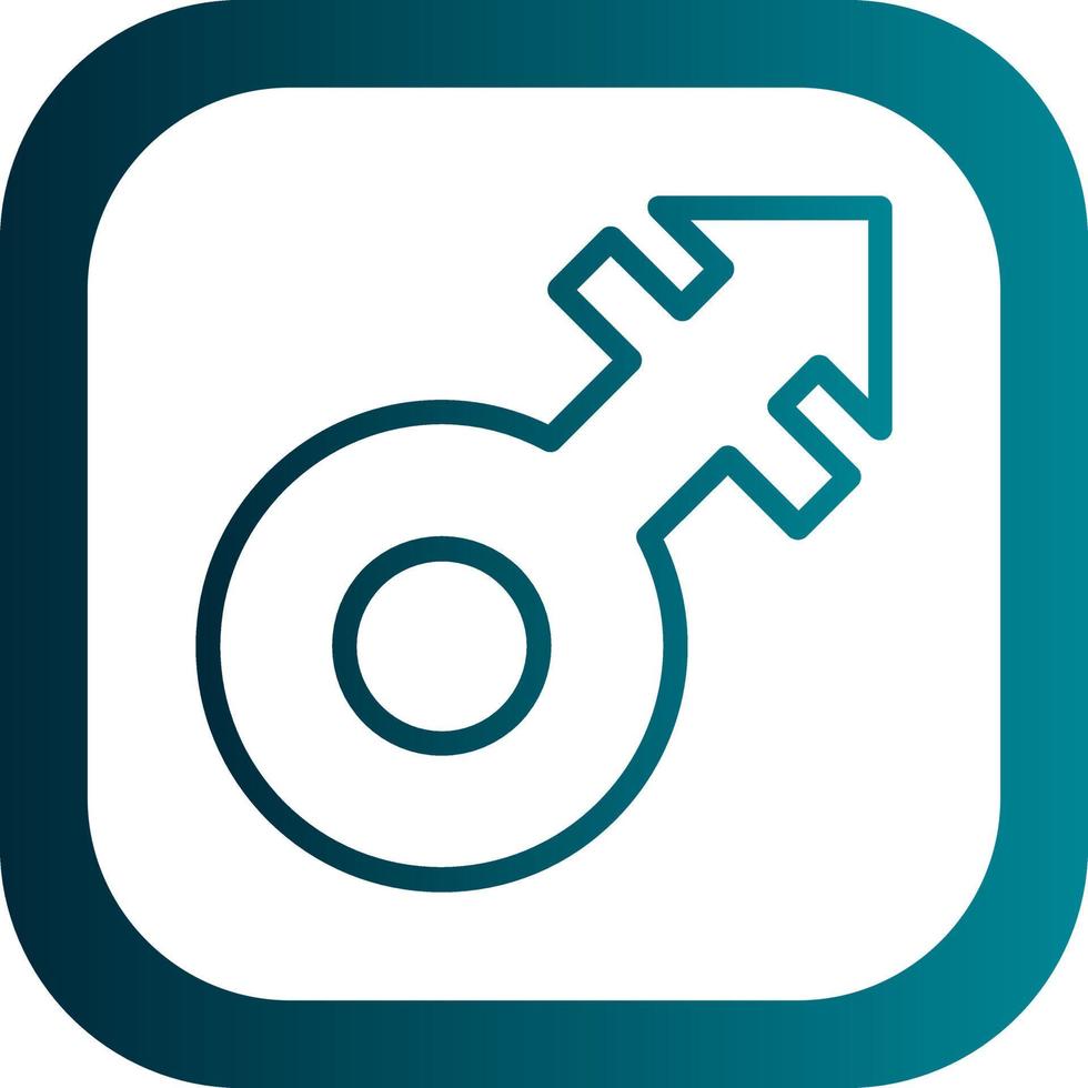 Mars Stroke Vector Icon Design