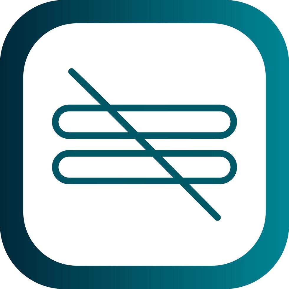 Not Equal Vector Icon Design