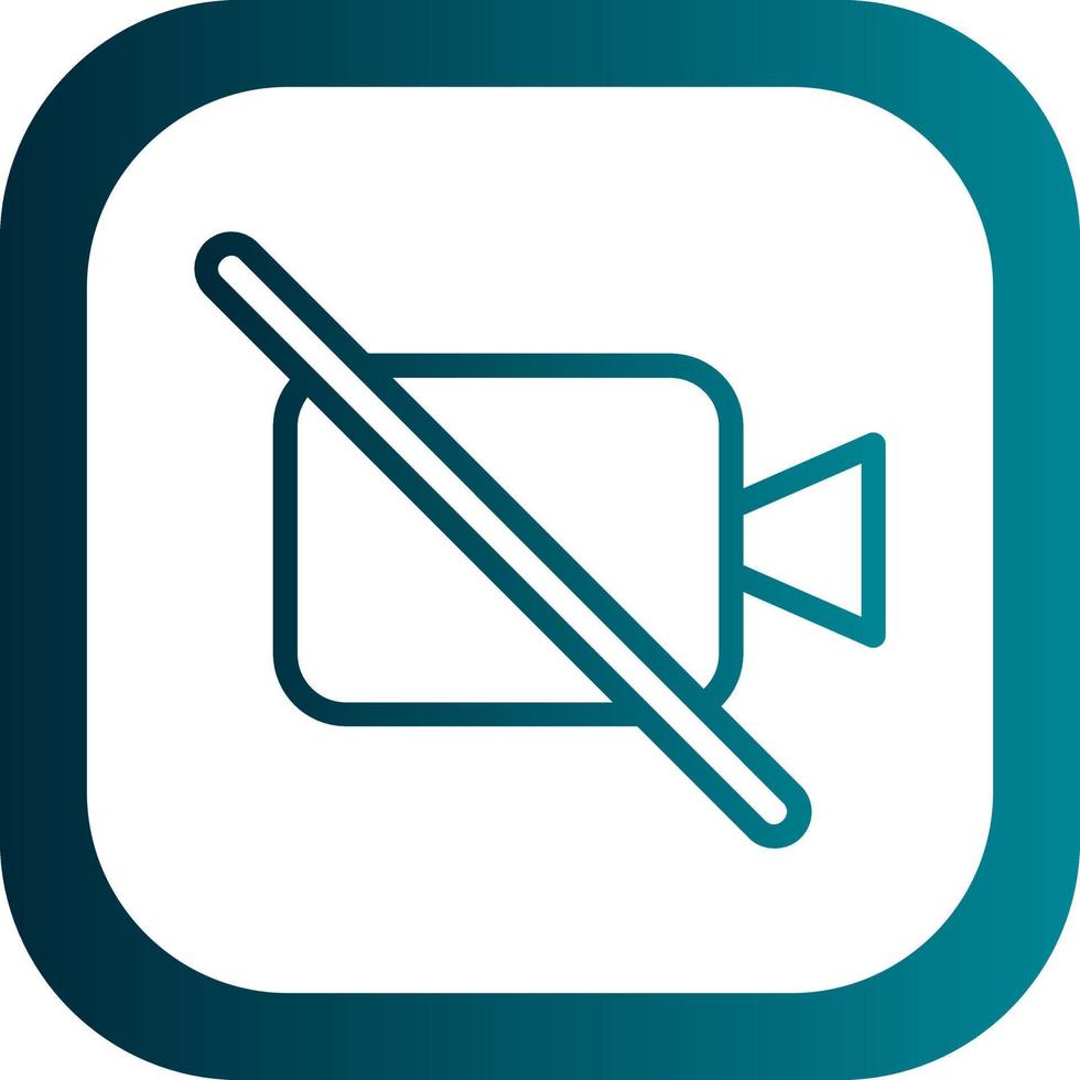 Video Off Vector Icon Design