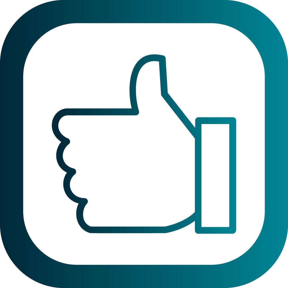 Thumbs Up Vector Icon Design
