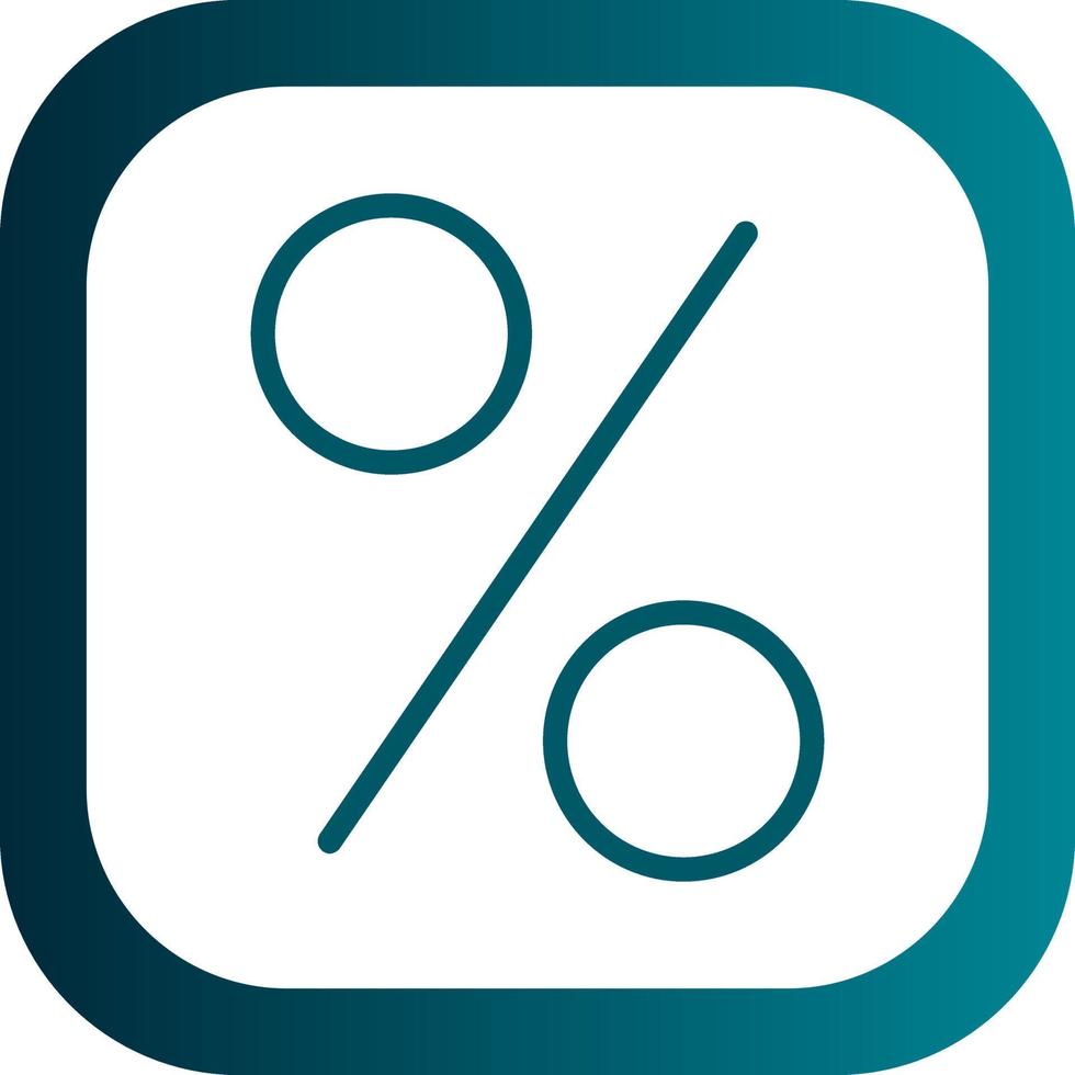 Percent Vector Icon Design