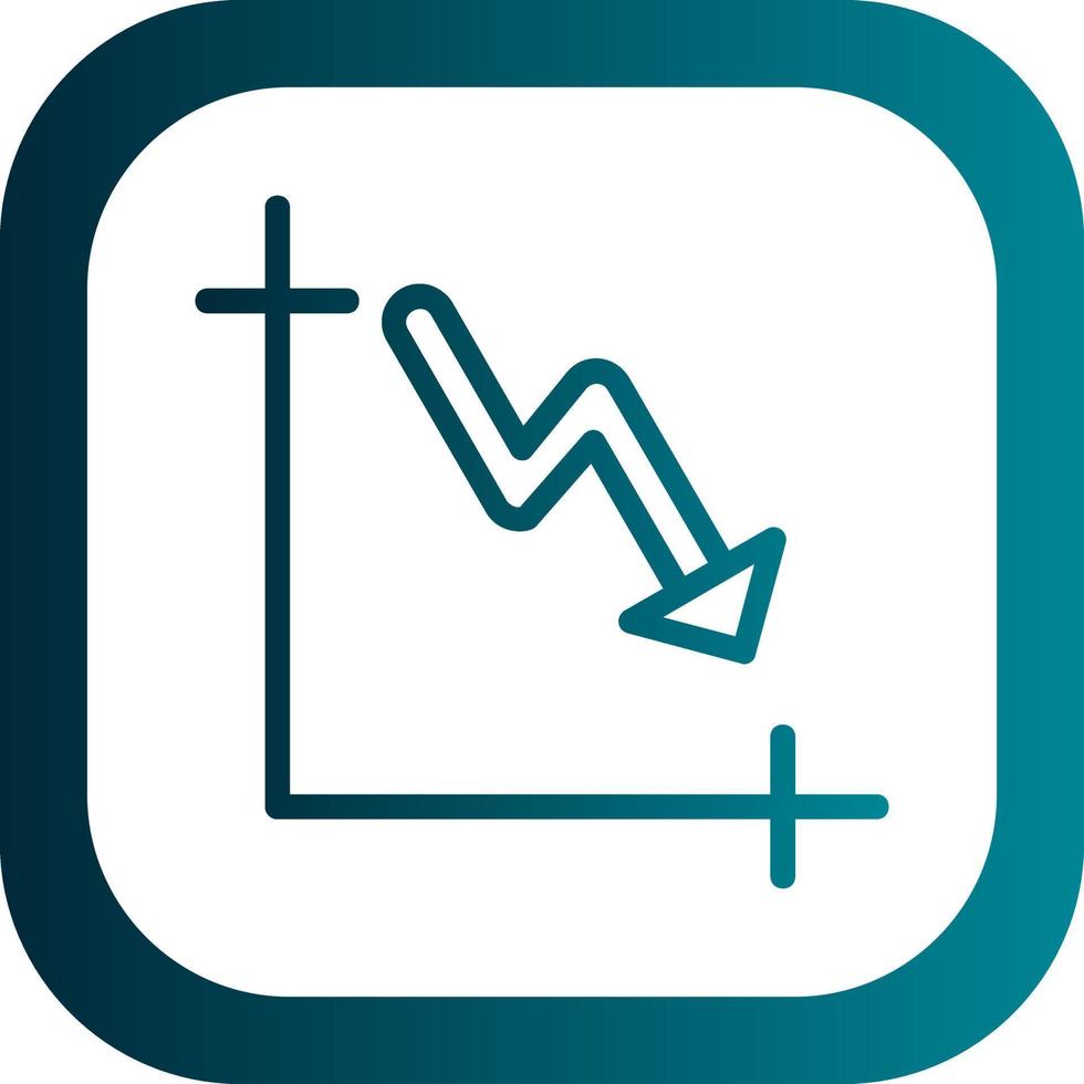 Trending down Vector Icon Design