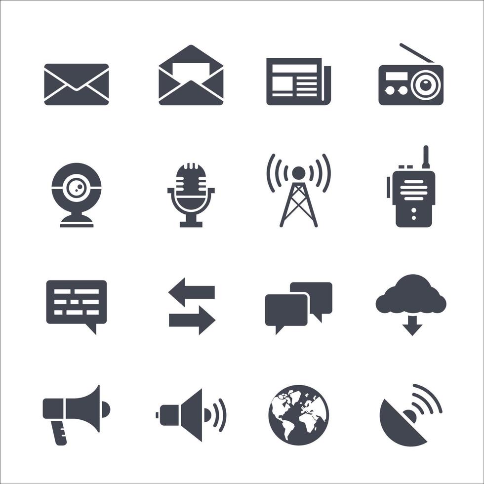 Communication filled Icon. vector