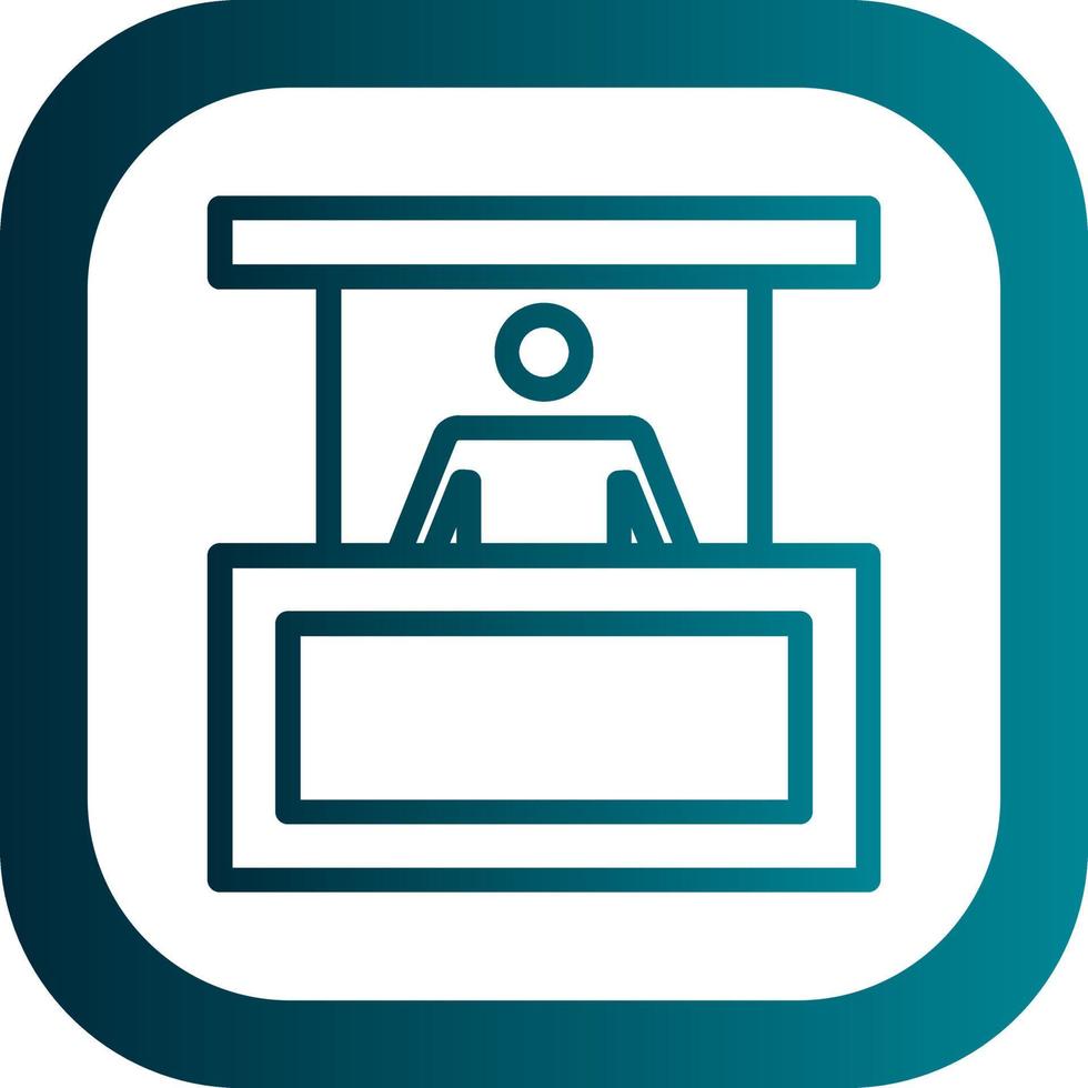 Person Booth Vector Icon Design
