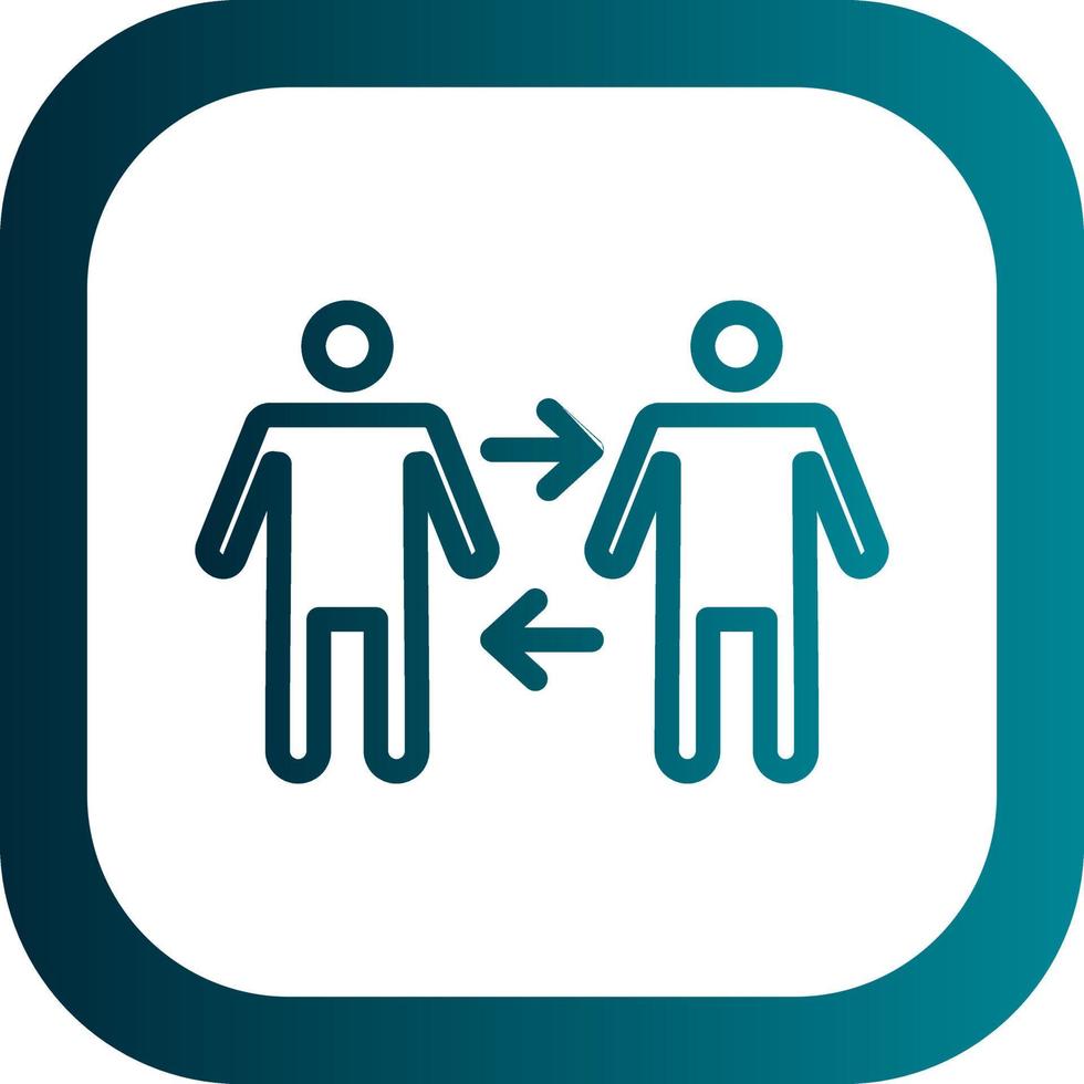 People Arrows Vector Icon Design