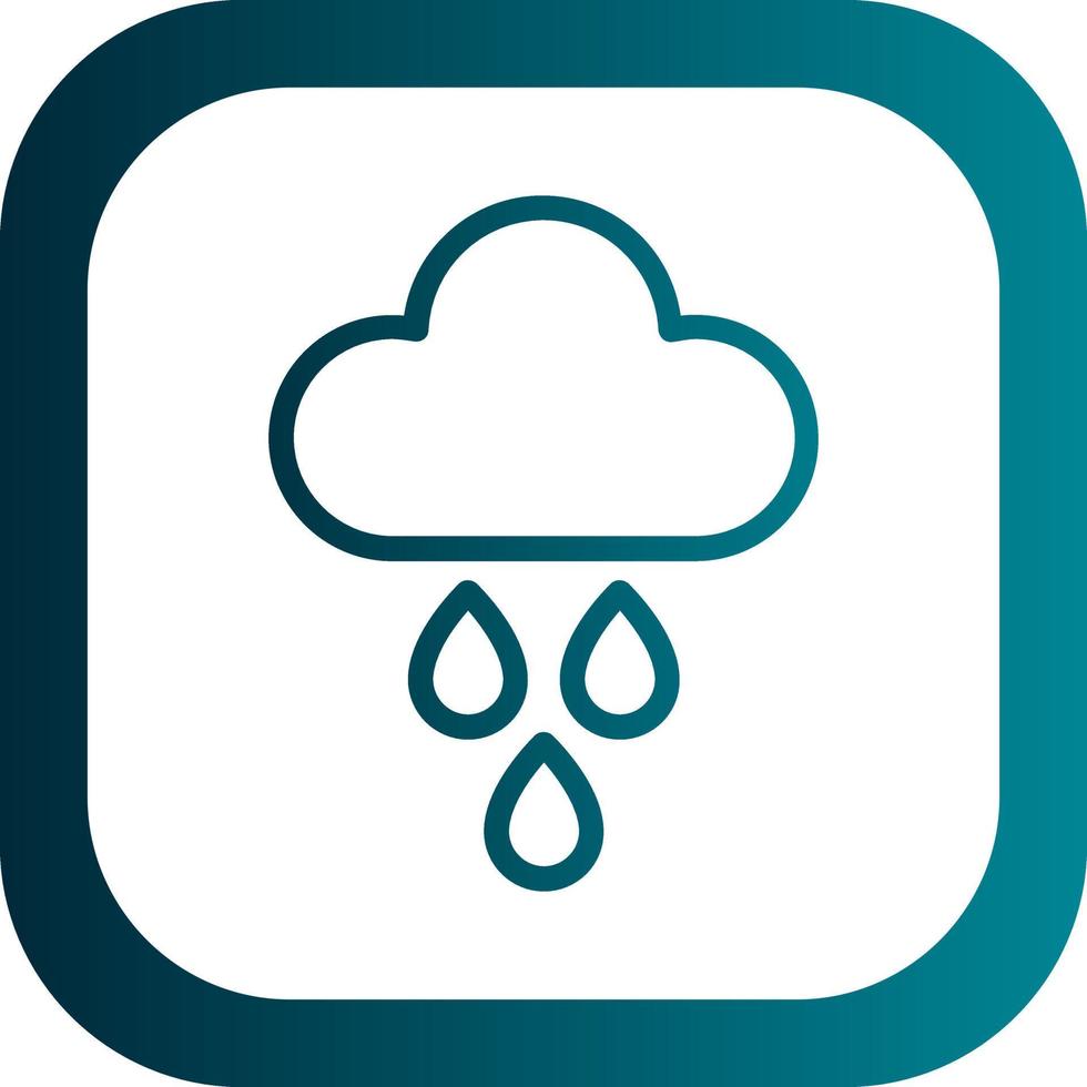 diseño de icono de vector de lluvia