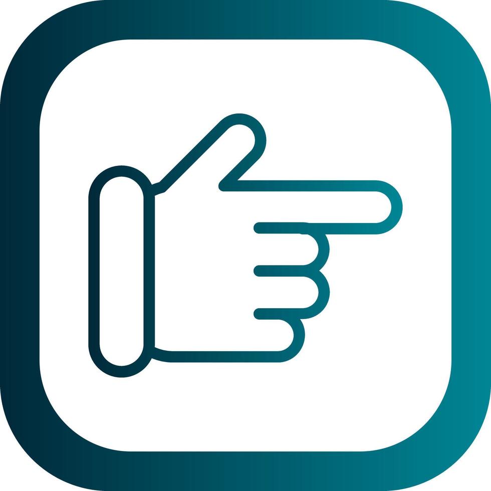 Hand Point Right Vector Icon Design