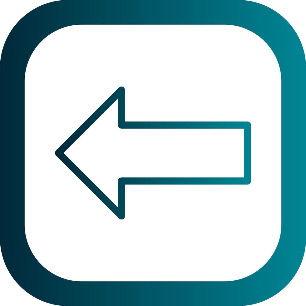 Long Arrow Alt Left Vector Icon Design