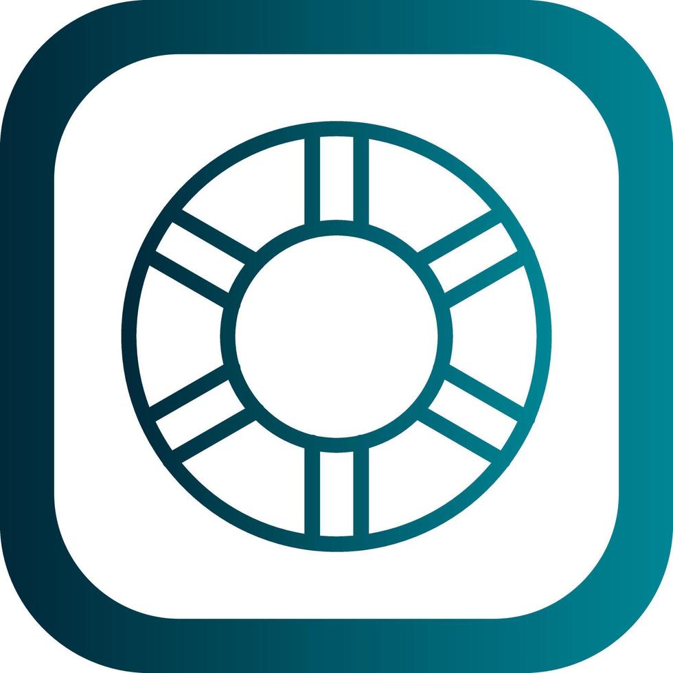 Life Ring Vector Icon Design
