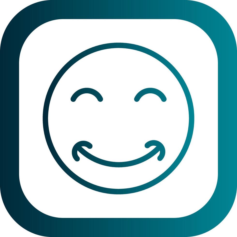 Grin Beam Vector Icon Design