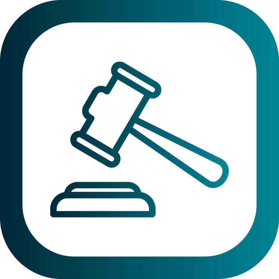 Gavel Vector Icon Design