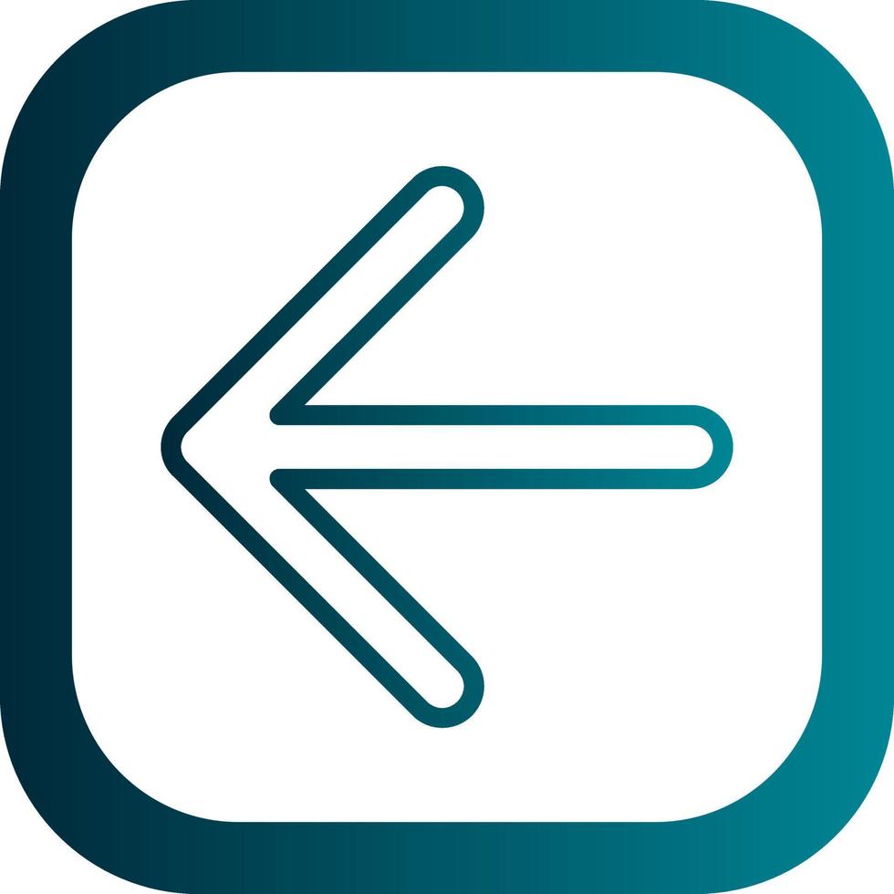 Arrow Left Vector Icon Design