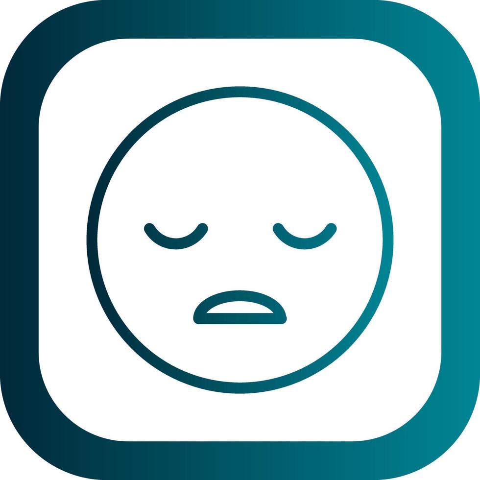 Frown Open Vector Icon Design