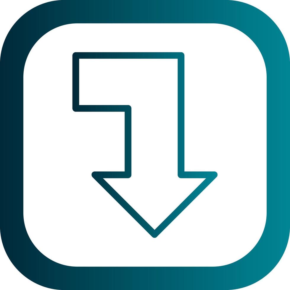 Level Down Alt Vector Icon Design