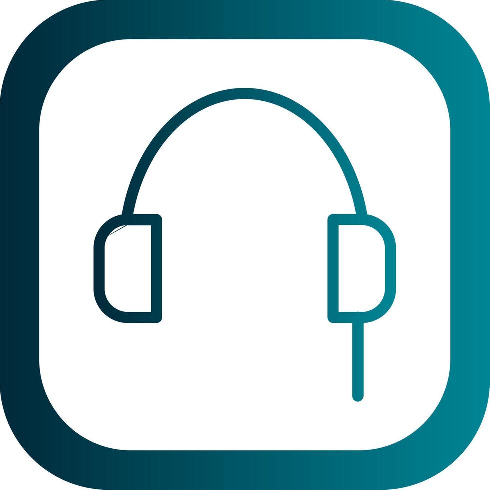 diseño de icono de vector de auriculares