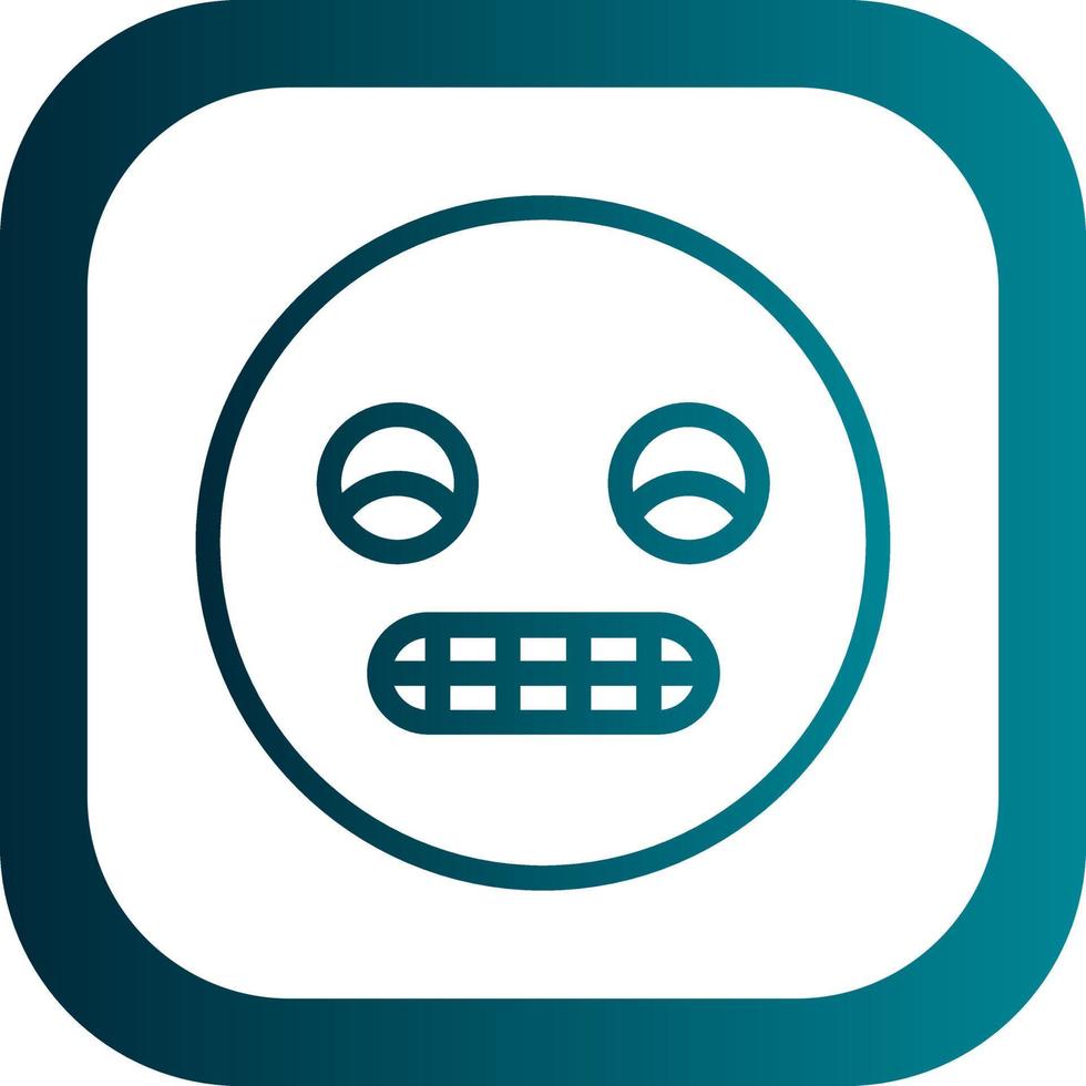 Grimace Vector Icon Design