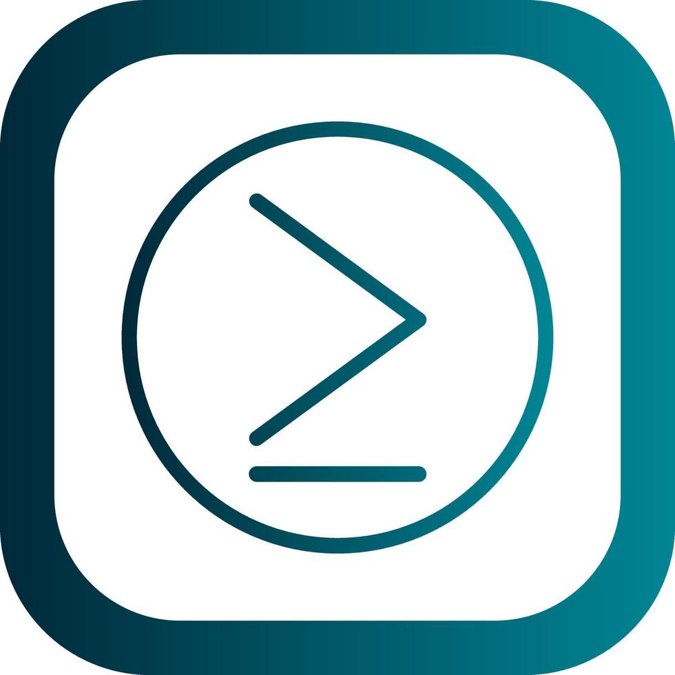Greater Than Vector Icon Design