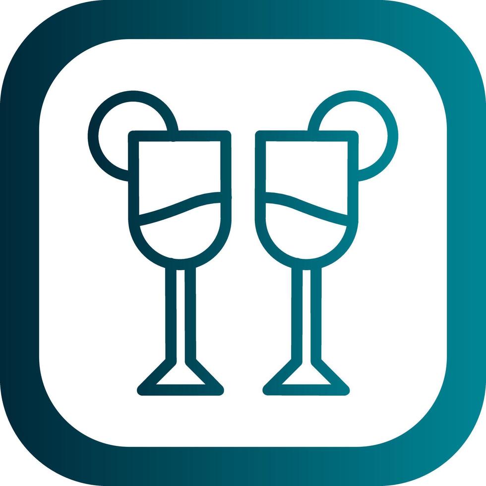 Glass Martini Alt Vector Icon Design