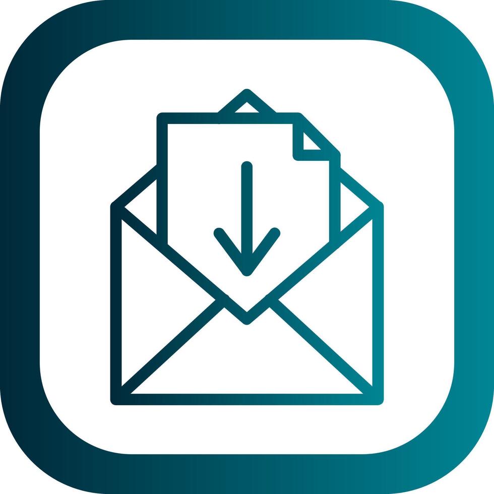 Inbox Vector Icon Design