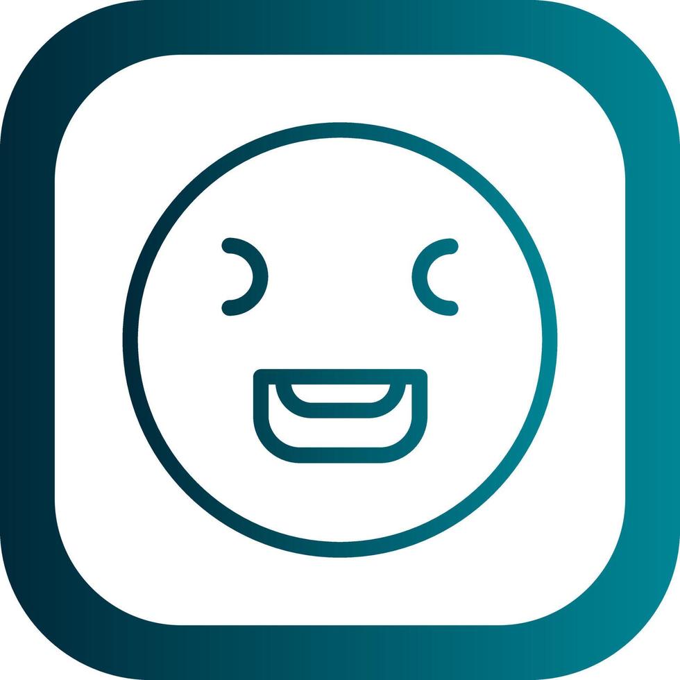 Laugh Squint Vector Icon Design