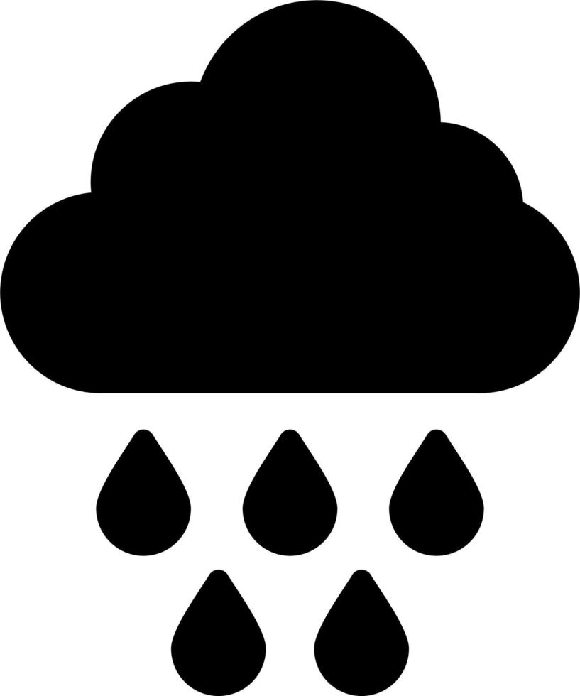 Rain Vector Icon