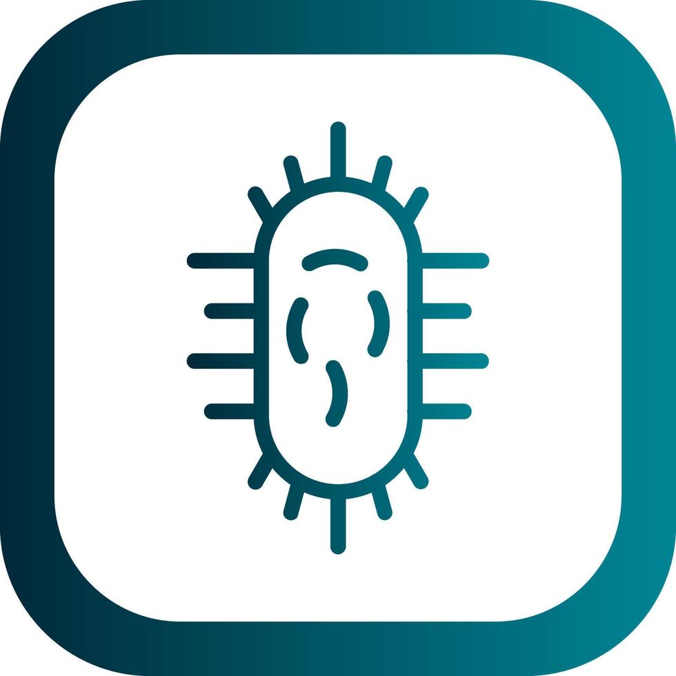 diseño de icono de vector de bacterias