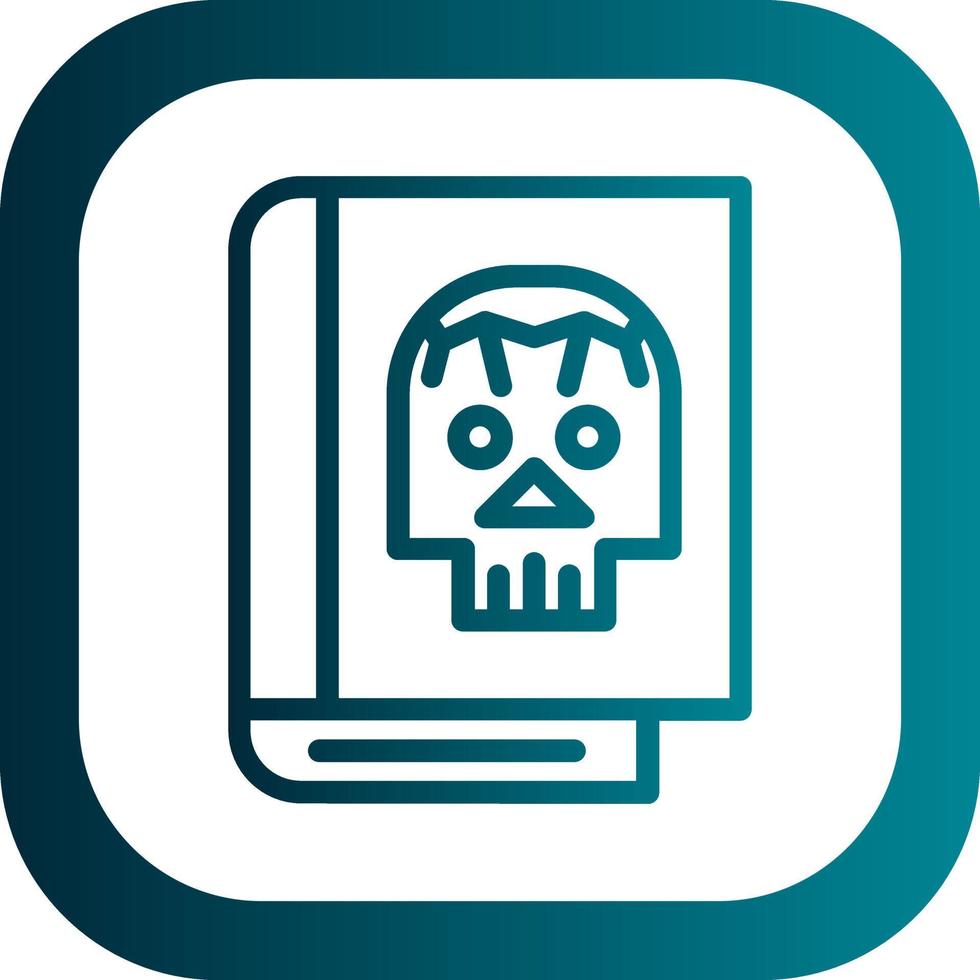 diseño de icono de vector muerto de libro