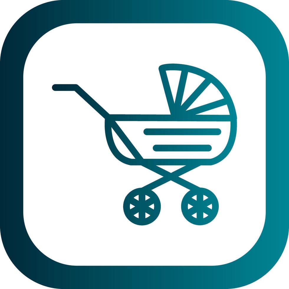 Baby Carriage Vector Icon Design