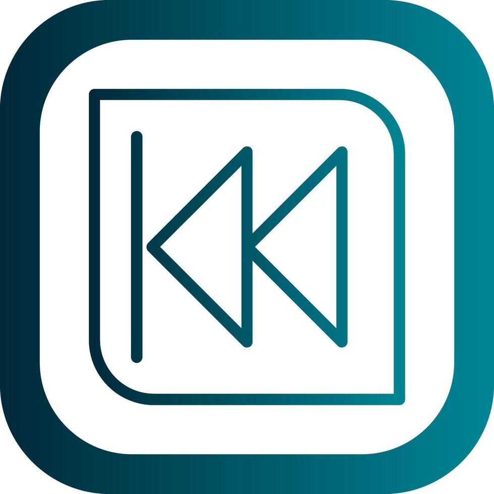 Backward Vector Icon Design