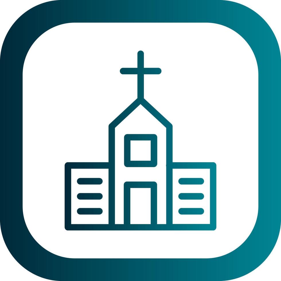 diseño de icono de vector de iglesia