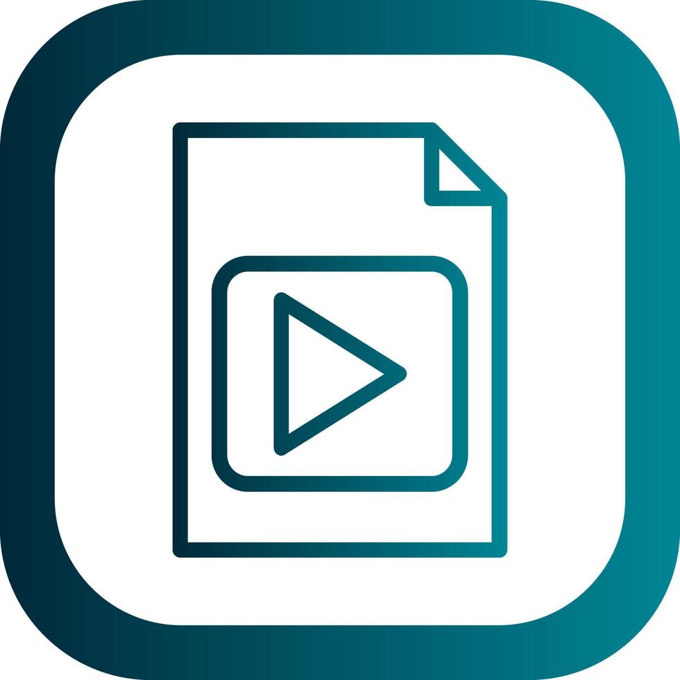 diseño de icono de vector de video de archivo