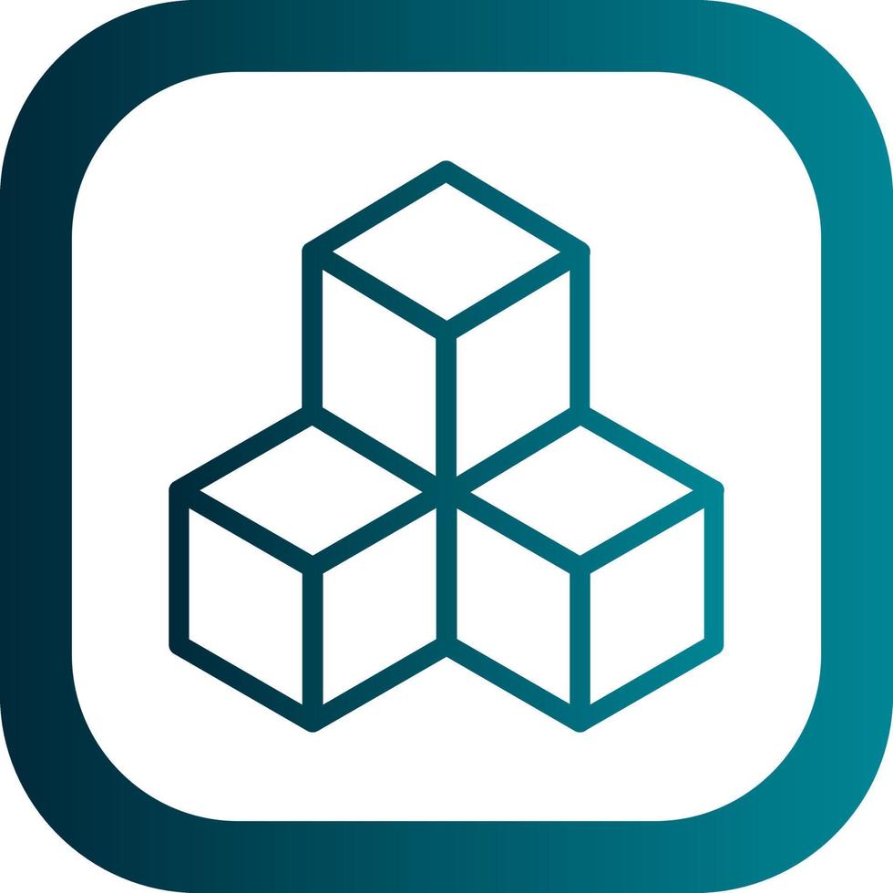 Cubes Vector Icon Design