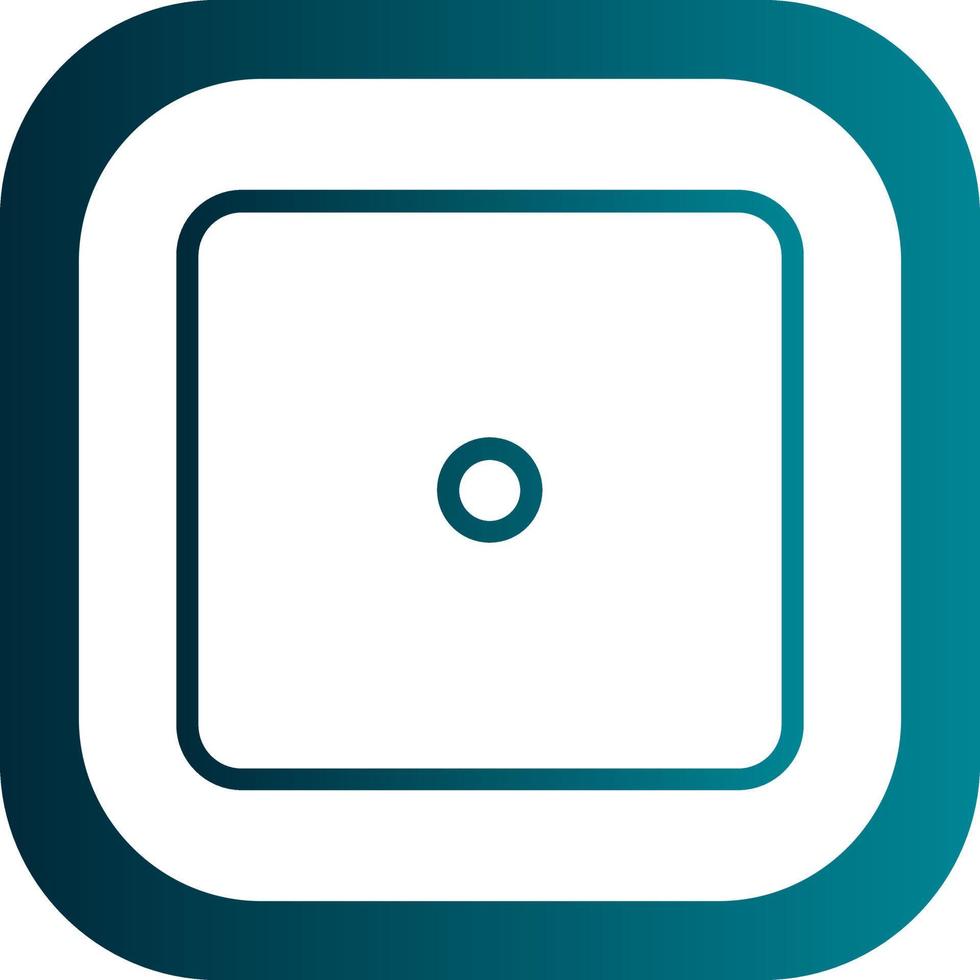 Dice One Vector Icon Design