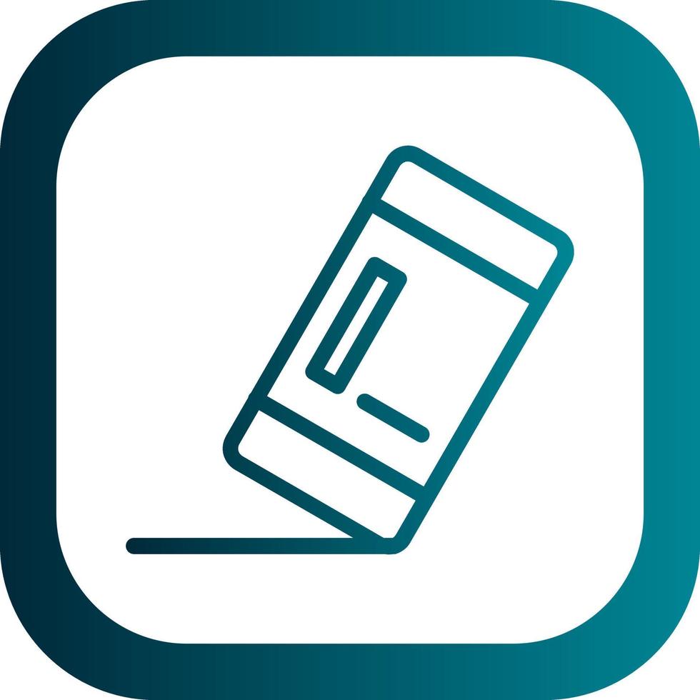 Eraser Vector Icon Design