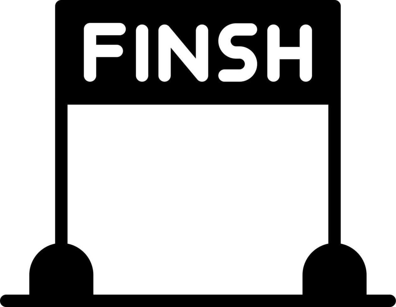 Finsh Line Vector Icon