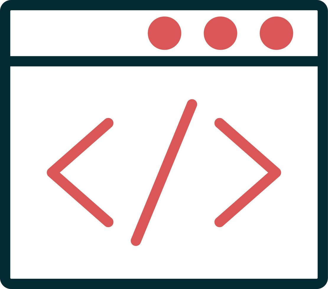 Browser Coding Vector Icon