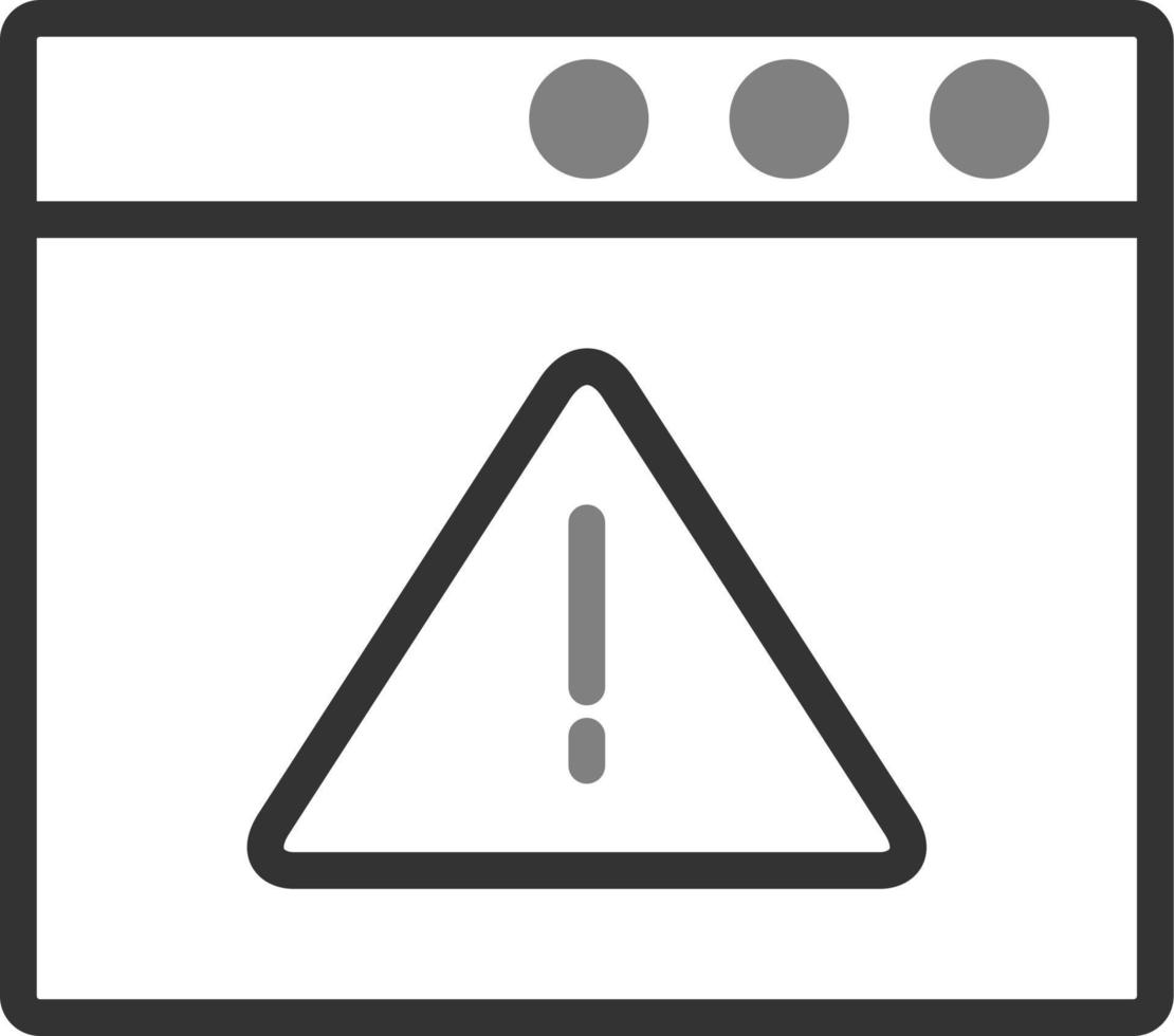 Browser Warning Vector Icon