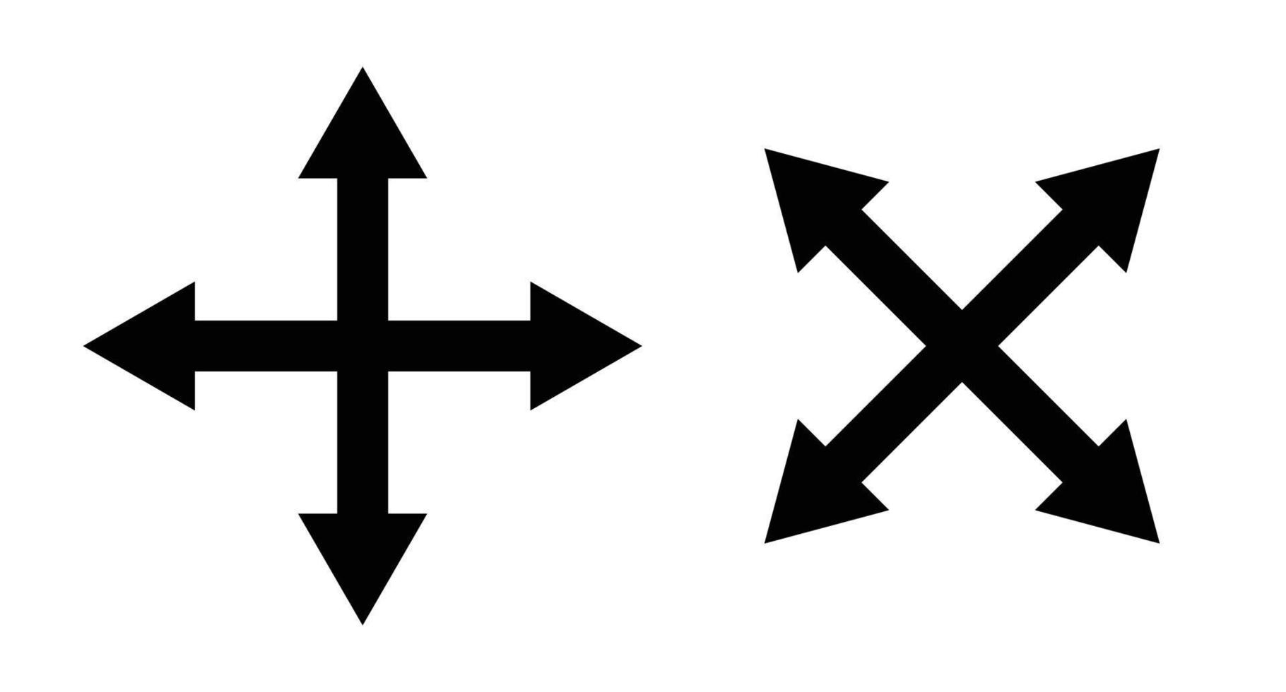Cross cursor icon set. Simple vector. vector