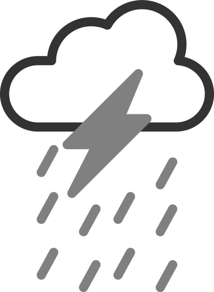 Thunderstorm Vector Icon
