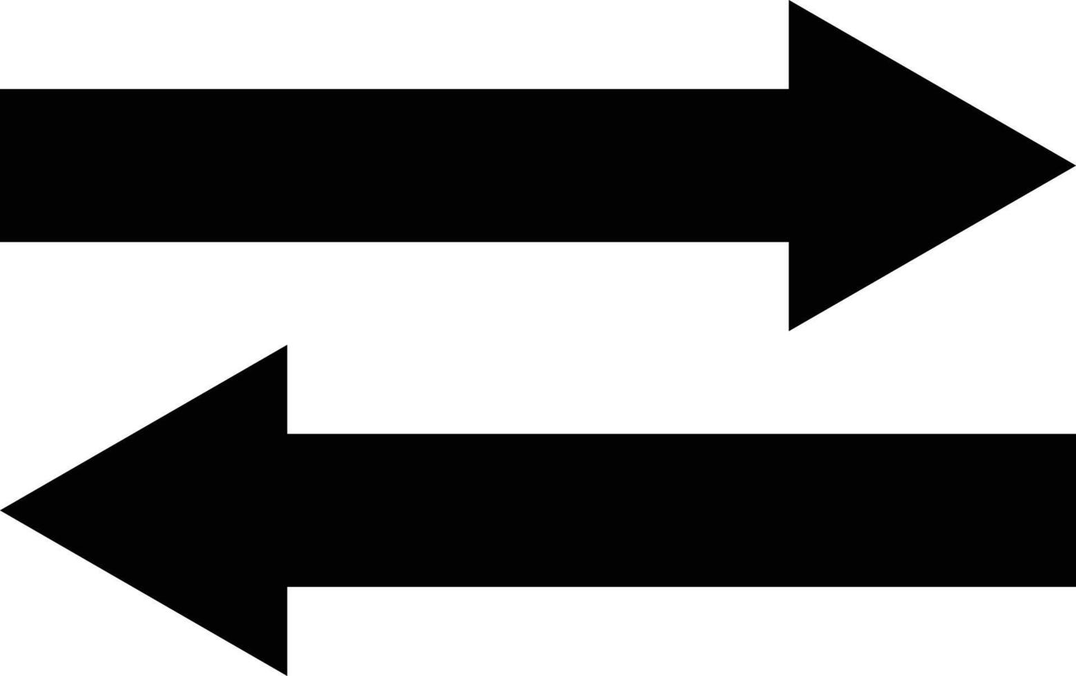 Right direction and left direction arrow icon. vector. vector