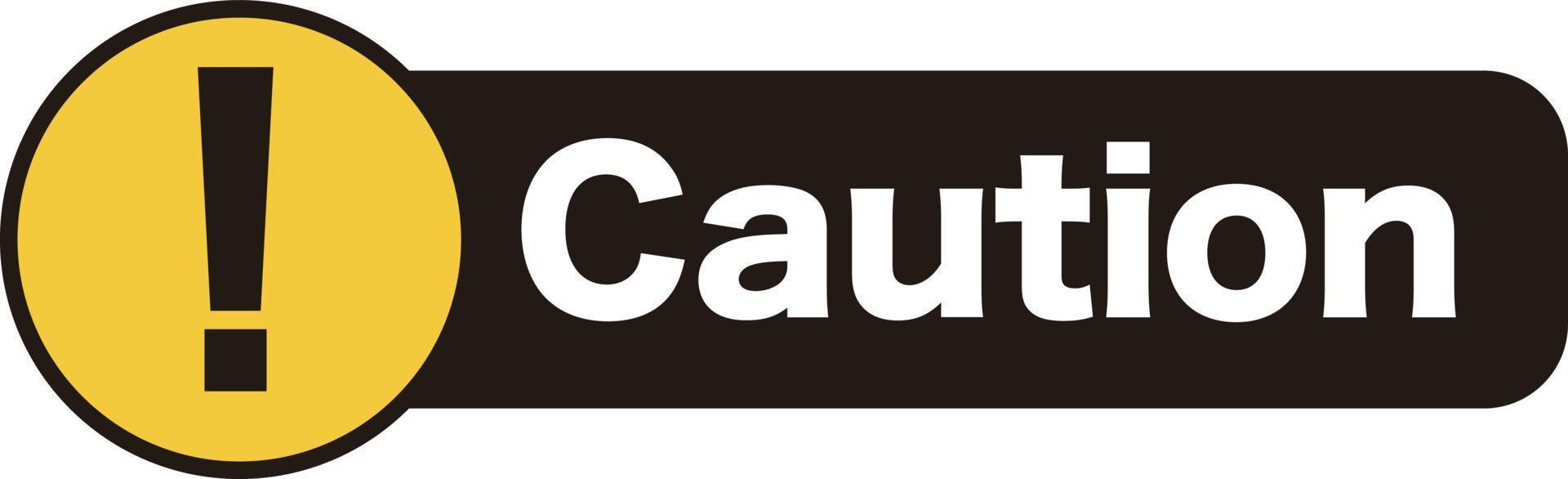 Caution Mark icon and Caution character. vector. vector
