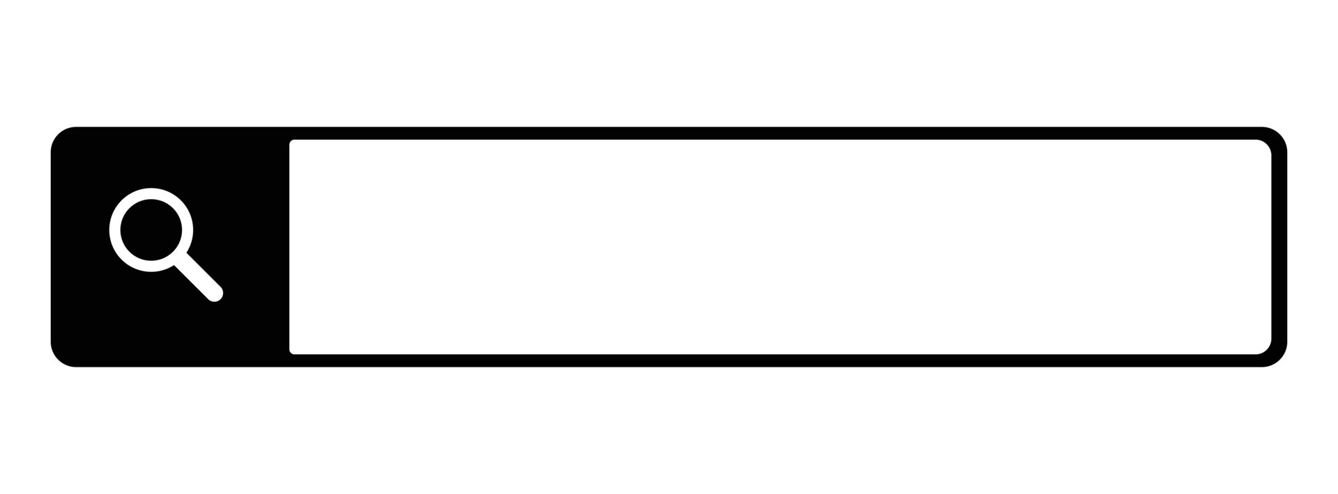 Simple black search box icon. vector. 21021271 Vector Art at Vecteezy